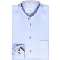 Eton Struktur-Twill-Hemd mit Ausputz und Brusttasche, Classic in 41 von Eton