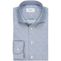 Eton Twill-Hemd mit floralem Muster, Slim Fit von Eton