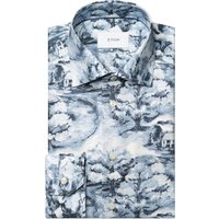 Eton Twill-Hemd mit handgemaltem Muster, Slim in 43S von Eton