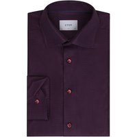 Eton King Twill-Hemd mit Hahentrittmuster, Slim Fit in 41S von Eton