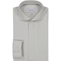 Eton Unifarbenes Hemd in Twill-Struktur, Super Slim Fit von Eton