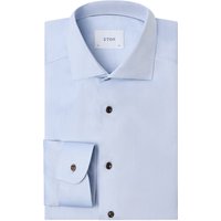 Eton Unifarbenes Twill-Hemd mit Haifischkragen, Contemporary Fit in 43 von Eton