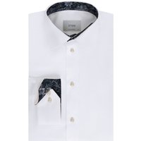 Eton Unifarbenes Twill-Hemd mit Kentkragen und Ausputz, Contemporary in 44 von Eton