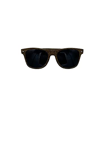 Etoni Sonnenbrille mit Holzlook Herren Damen Unisex Vintage UV400 Pilotenbrille (Braun) von Etoni