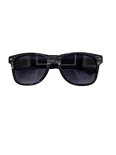 Etoni Sonnenbrille mit Holzlook Herren Damen Unisex Vintage UV400 Pilotenbrille (Schwarz) von Etoni