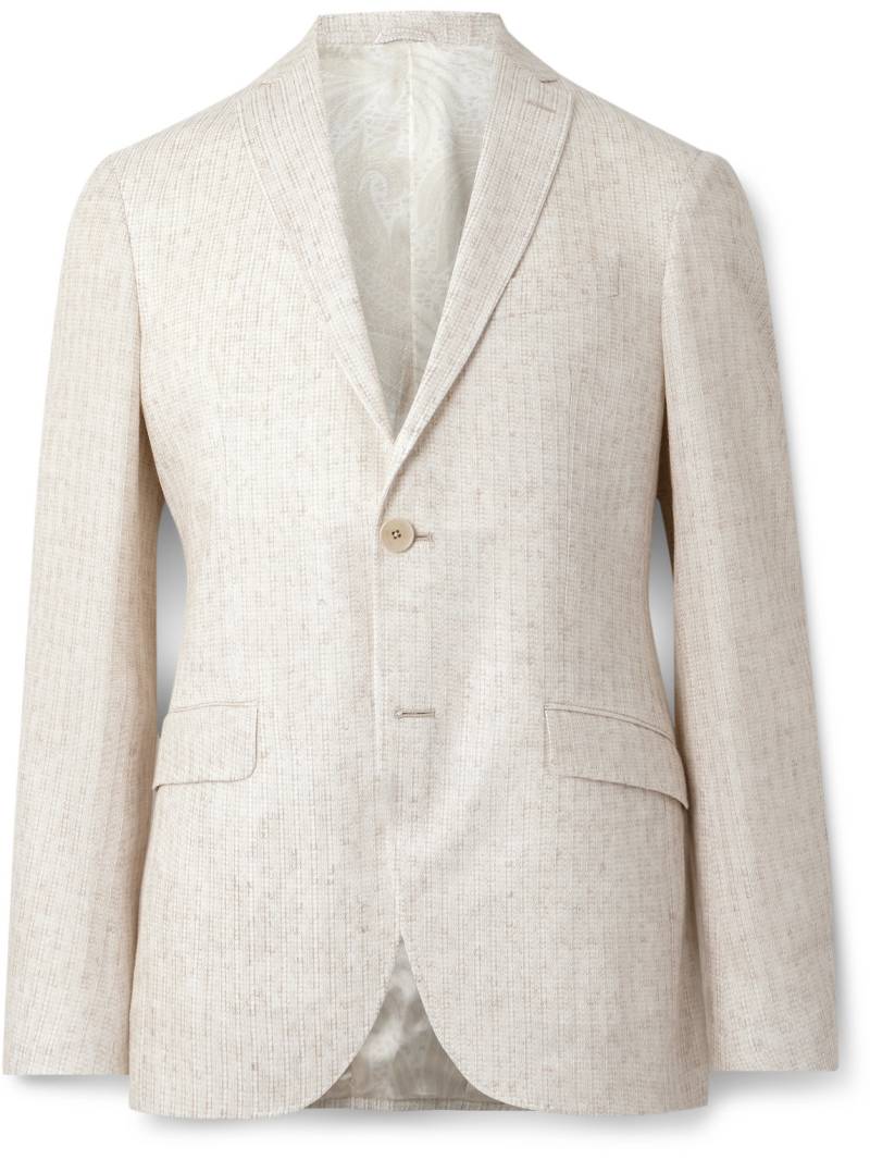 Etro - Cotton-Jacquard Suit Jacket - Men - Neutrals - IT 50 von Etro