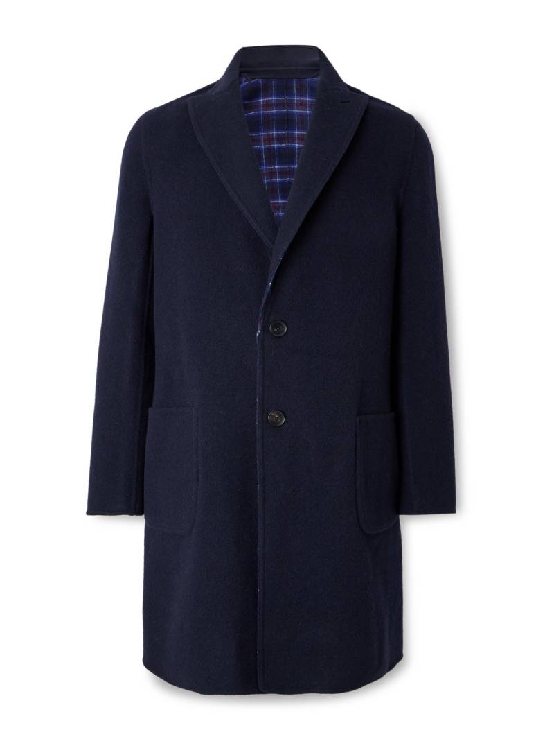Etro - Reversible Wool-Blend Felt Coat - Men - Blue - IT 46 von Etro