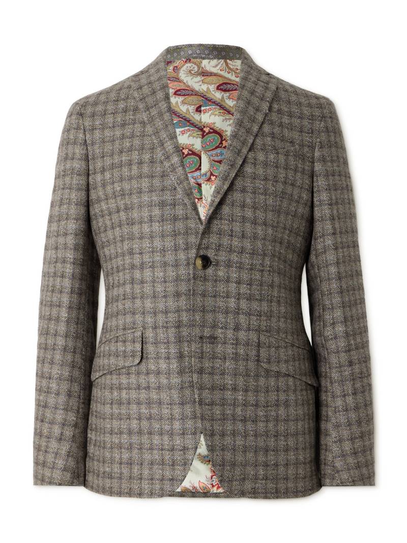 Etro - Roma Checked Wool, Linen and Cashmere-Blend Tweed Blazer - Men - Multi - IT 54 von Etro
