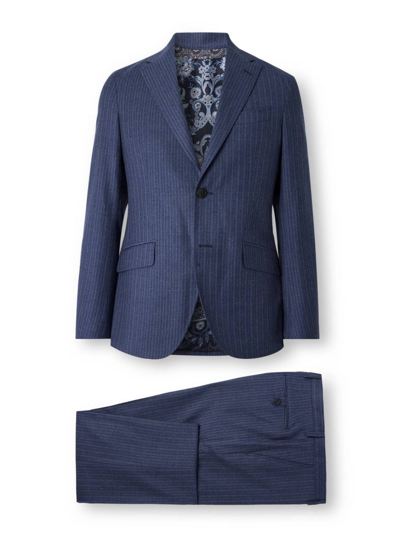 Etro - Roma Pinstriped Wool Suit - Men - Blue - IT 54 von Etro