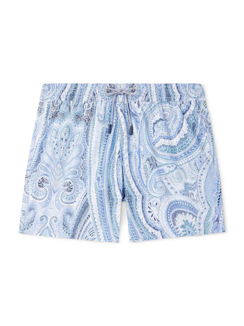 Etro - Roma Straight-Leg Mid-Length Paisley-Print Swim Shorts - Men - Blue - L von Etro
