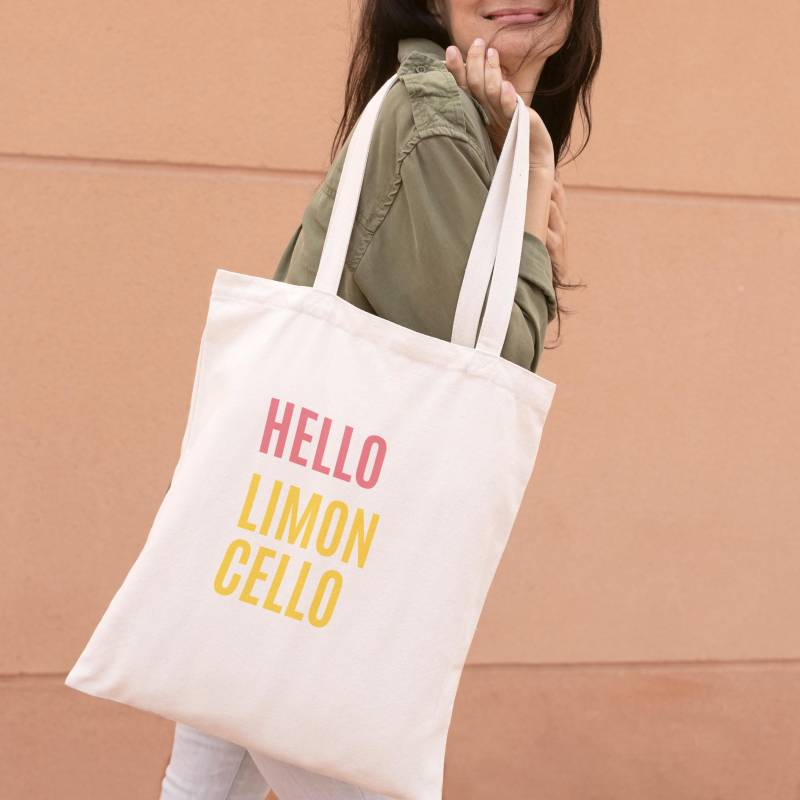 Baumwolltasche Hello Limoncello - Stoffbeutel Jutebeutel Tragetasche Totebag Einkaufsbeutel Freizeittasche Stofftasche Aperol Baumwolltasche Hello Limoncello - Stoffbeutel Jutebeutel Tragetasche Totebag Einkaufsbeutel Freizeittasche Stofftasche Aperol von EttenhuberDesign