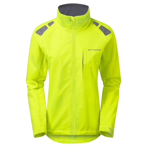 Ettore Damen Radfahrjacke Wasserdicht Atmungsaktiv Hohe Sichtbarkeit - Night Eagle Evo - Gelb - L von Ettore