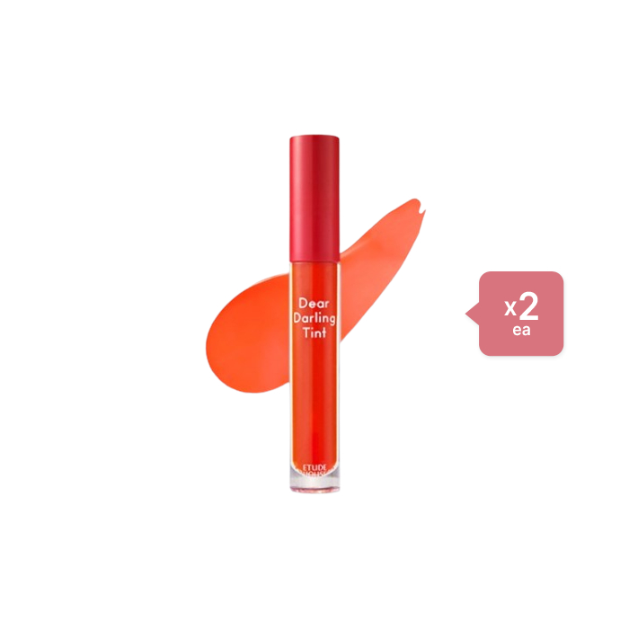 ETUDE - Dear Darling Water Gel Tint - OR201 Kumquat Red/5g (2ea) Set von Etude