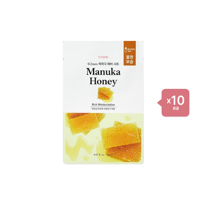 ETUDE - 0.2 Therapy Air Mask (New) - 1pc - Manuka Honey (10ea) Set von Etude