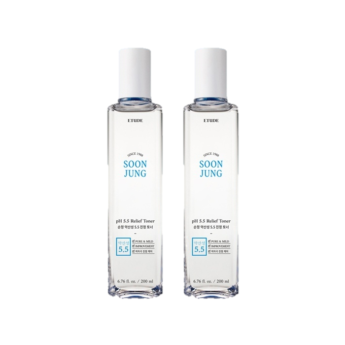 ETUDE - Soon Jung PH 5.5 Relief Toner - 200ml (2ea) Set von Etude