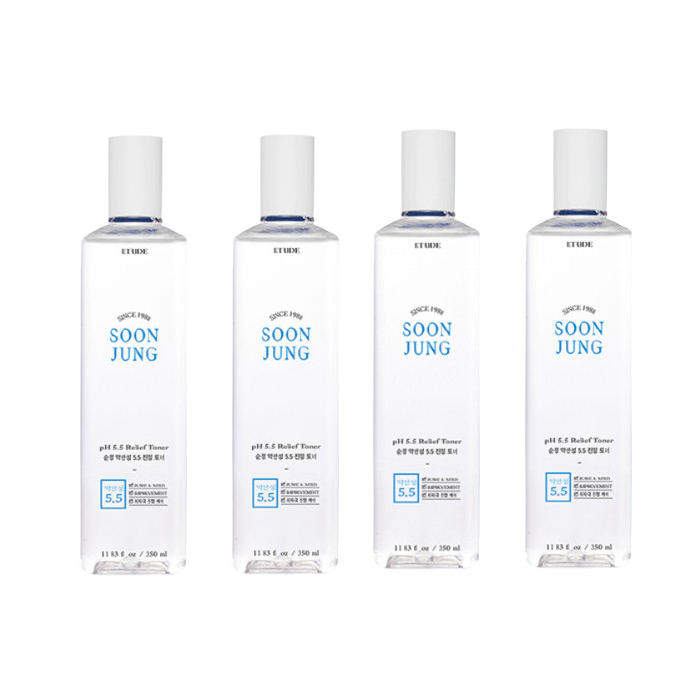 ETUDE - Soon Jung PH 5.5 Relief Toner - 350ml (4ea) Set von Etude