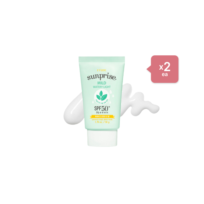 ETUDE - Sunprise Mild Watery Light Sunscreen SPF 50+ PA++++ - 50g (2ea) Set von Etude