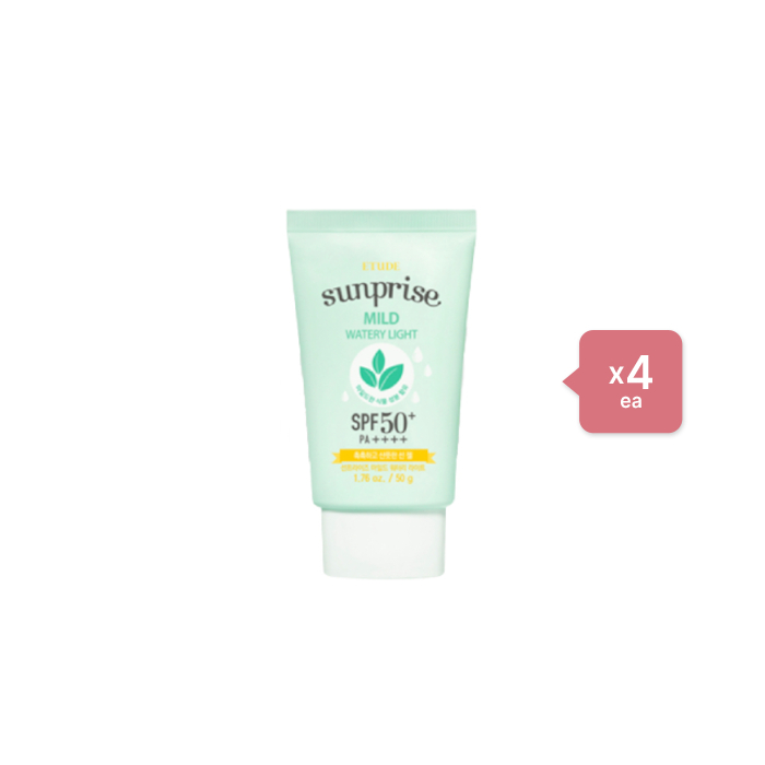 ETUDE - Sunprise Mild Watery Light Sunscreen SPF 50+ PA++++ - 50g (4ea) Set von Etude