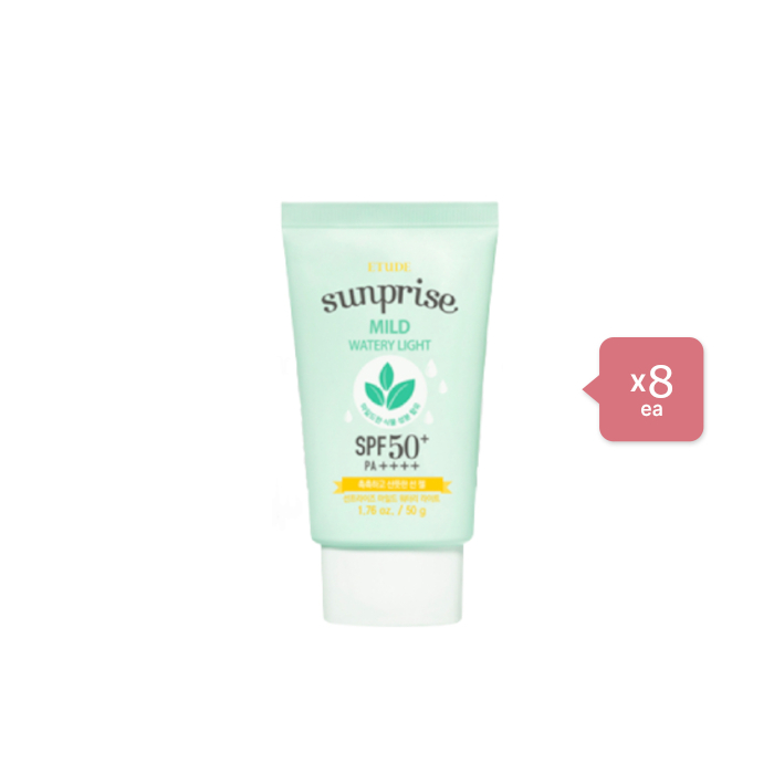 ETUDE - Sunprise Mild Watery Light Sunscreen SPF 50+ PA++++ - 50g (8ea) Set von Etude