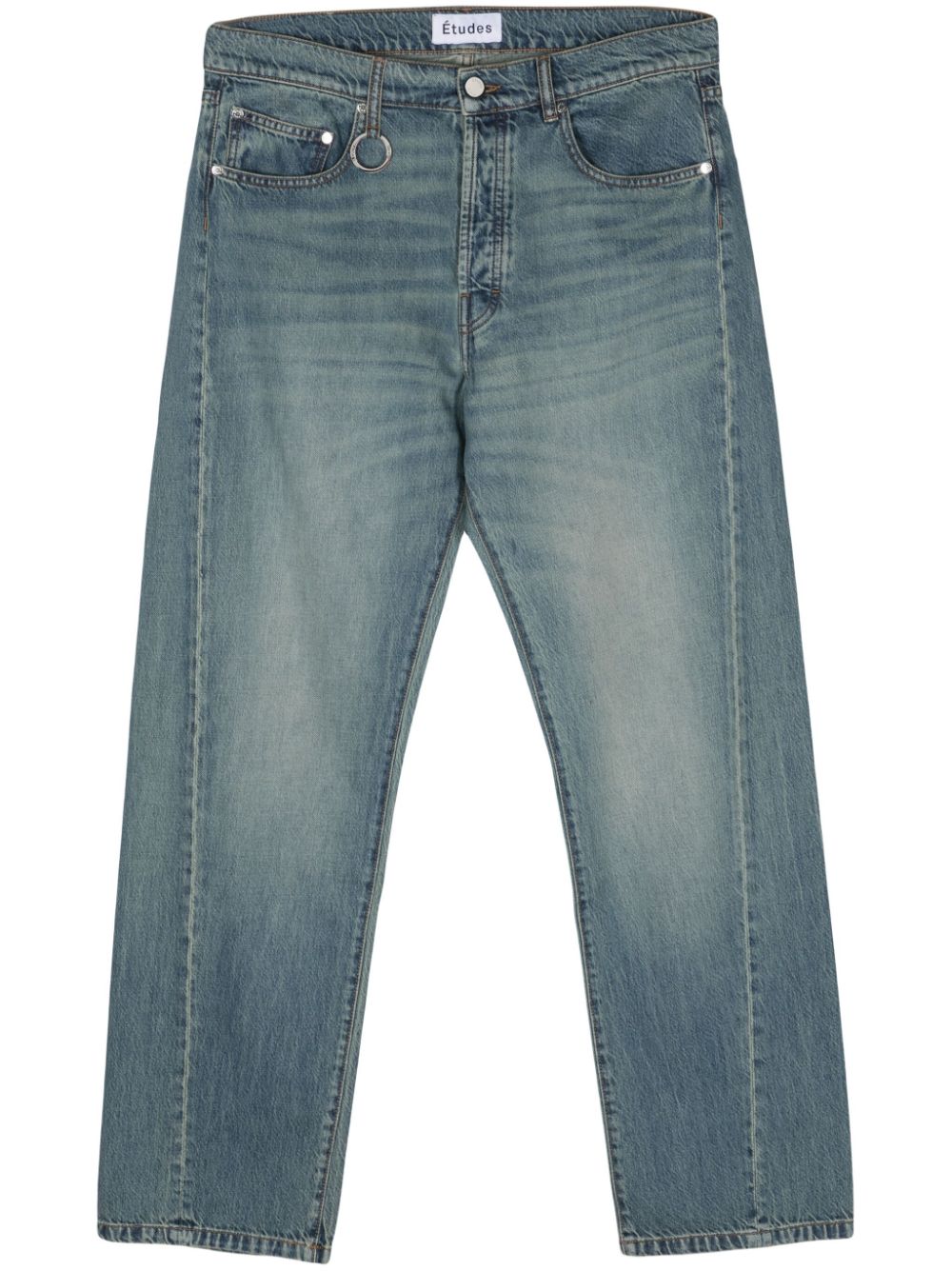 Etudes Halbhohe Side Straight-Leg-Jeans - Blau von Etudes