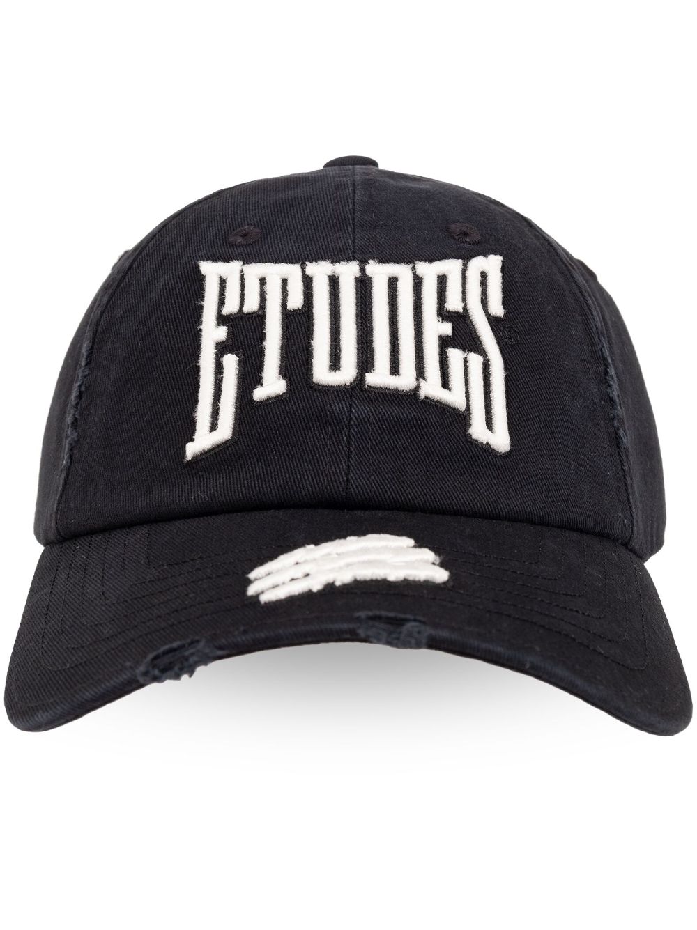 Etudes Jeans-Baseballkappe mit Logo-Stickerei - Schwarz von Etudes