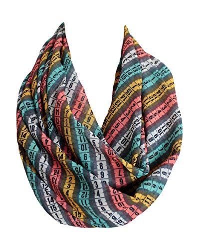 Etwoa 's Maßband Infinity Schal Kreisschal Loopschal von Etwoa