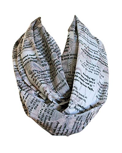 EtwoaHomer Ilyada und Odyssey Buch Zitate Infinity Schal Kreis Loop Schal von Etwoa