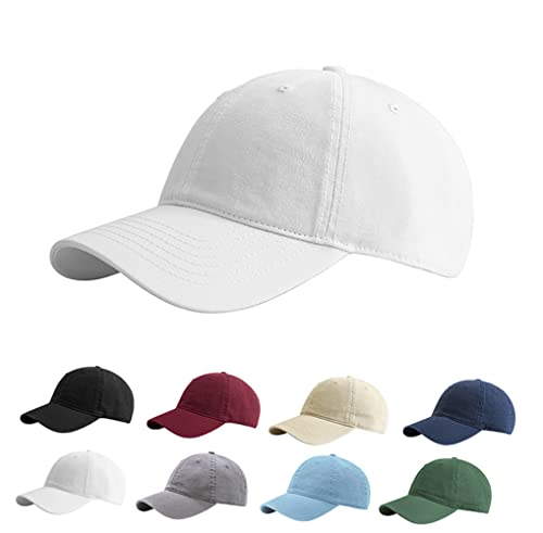 Etyepoh Baseball Cap Unisex Vintage Basecap Herren Damen Kappe Verstellbare Baumwolle Baseball Mütze (C-weiß, one Size) von Etyepoh