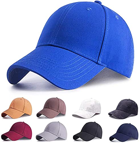 Etyepoh Baseball Cap für Herren und Damen, Unisex Kappe Verstellbar Reine Farbe Baseboard Baseballkappe Mütze (A-blau 02) von Etyepoh