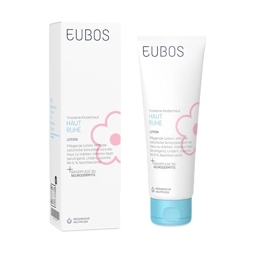EUBOS HAUT RUHE | Lotion | Tägliche Pflege für trockene Kinder- und Babyhaut | Entzündungshemmend und hautberuhigend | Hautverträglichkeit dermatologisch bestätigt | 125ml von Eubos