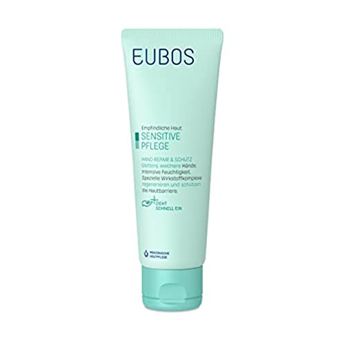 Eubos / Hand Repair & Schutz / Handcreme für trockene, rissige Hände / 75ml / Die besondere Aktiv-Formel für gepflegte Hände aus der EUBOS-Forschung mit 4-fach-Wirkung von Eubos