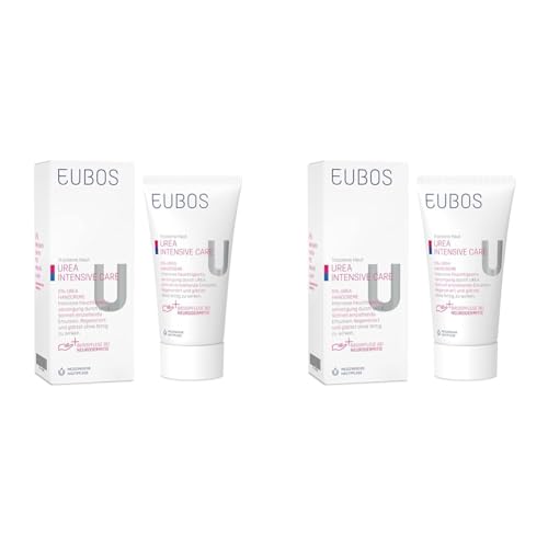 Eubos | 5% UREA Handcreme | 75ml | für trockene Haut | Hautvertäglichkeit dermatologisch bestätigt | Verbesserung Hydratationsfähigkeit der Haut | Spezial-Pflegecreme (Packung mit 2) von Eubos