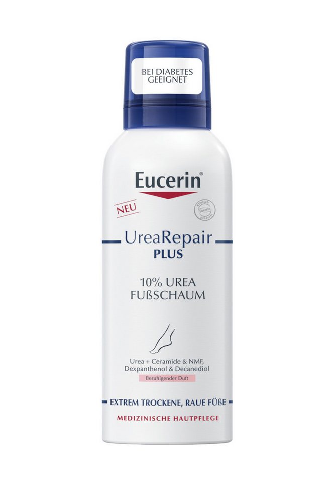 Eucerin Körperpflegemittel UreaRepair PLUS Fußschaum – 48 h Pflege mit Urea von Eucerin