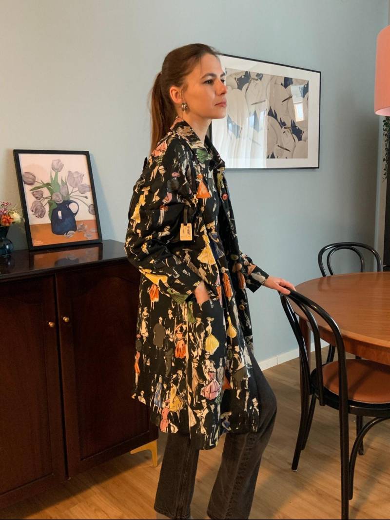 Paul Smith Luxus Oversize Trenchcoat Mantel/Gerade Geschnittener Mit Muster Paul Smith Luxus Oversize Trenchcoat Mantel/Gerade Geschnittener Mit Muster von EugenieVintageStudio