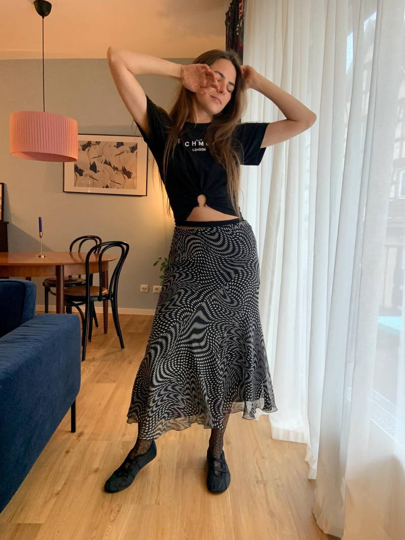 Vintage Rock Von Basler Aus Den 90Ern, Leicht Und Luftig, Boho-stil, Größe 38 Vintage Rock Von Basler Aus Den 90Ern, Leicht Und Luftig, Boho-stil, Größe 38 von EugenieVintageStudio