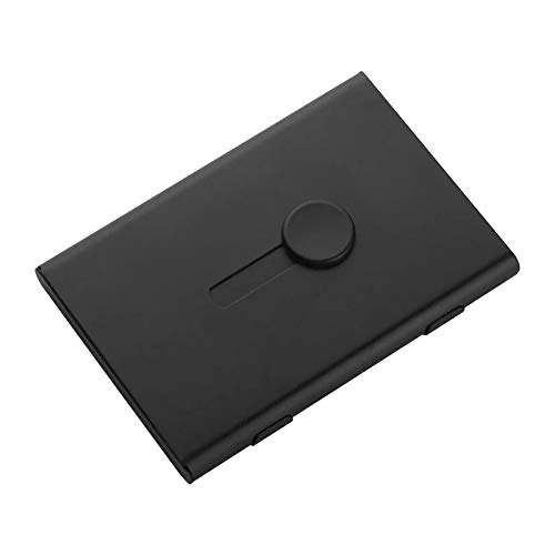 Eujgoov Aluminiumkartenhalter mit Metallschloss Modisch und Bequem, um Es überall für Familienfreunde Kollegen zu Bringen von Eujgoov