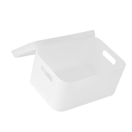 Eujgoov Desktop Kosmetischer Organizer Kunststoffmatte Textur -up -Aufbewahrungsbox für Ordentliches und Organisiertes Schlafzimmer (L Größe ohne Fächer) von Eujgoov