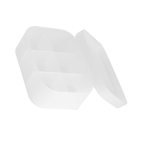 Eujgoov Desktop Kosmetischer Organizer Kunststoffmatte Textur -up -Aufbewahrungsbox für Ordentliches und Organisiertes Schlafzimmer (S Größe 6 Fächer) von Eujgoov