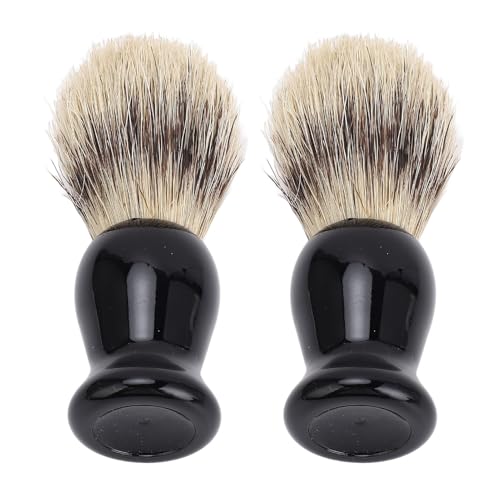Eujgoov Premium -synthetische Rasierpinsel Robuste ABS Griff Herren -Rasiercremed Pinsel für Glatte Rasur Packung mit 2 Pinsel von Eujgoov