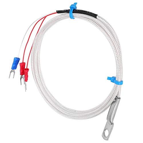 Temperatursensor Sonde Temperatursensor, Temperatursensor Thermistor Rundloch-Patch-Typ Temperaturregler PT100 Thermistor Temperaturmesssonde (#4) von Eujgoov