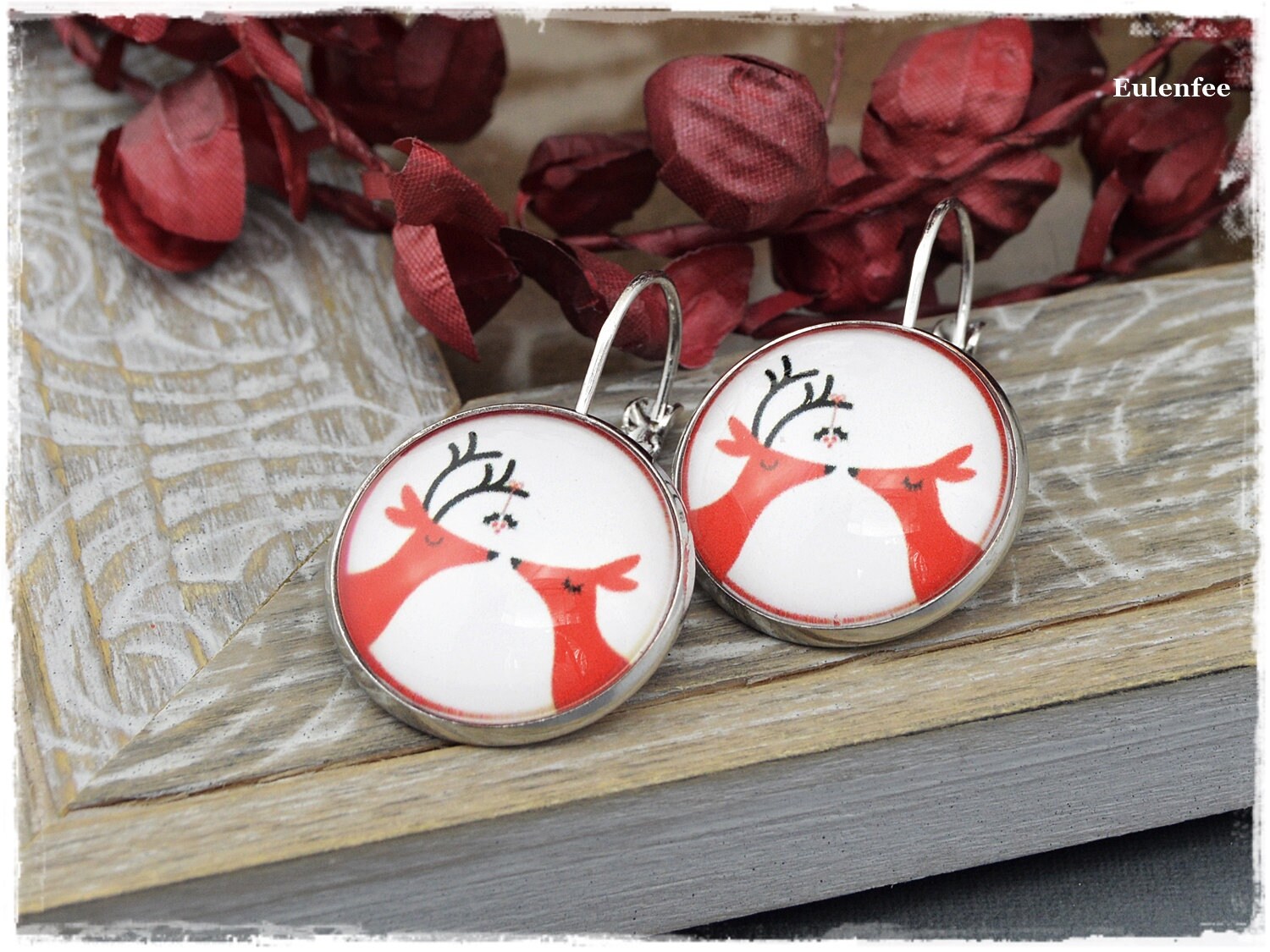 Ohrringe "Wir Haben Uns Lieb Elche" X-Mas Ohrschmuck Ohrringe "Wir Haben Uns Lieb Elche" X-Mas Ohrschmuck von Eulenfee