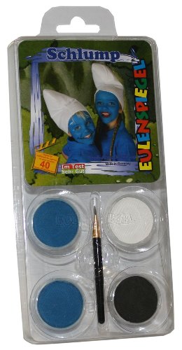 Eulenspiegel 204399 - Schmink-Set Schlump, für ca. 40 Masken, Schminkfarben, Karneval, Mottoparty von Eulenspiegel