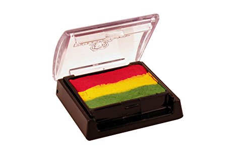 Eulenspiegel 340141 - Split Cake Rasta, Inhalt 6 ml, Schminke auf Wasserbasis, Kinderschminke, Theaterschminke von Eulenspiegel