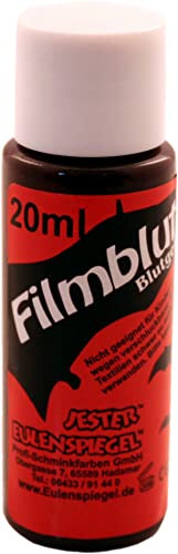 Eulenspiegel 405079 - Filmblut / Blutgel, dunkel, 20 ml, Theaterblut, Halloween, Karneval, Motto-Party von Eulenspiegel