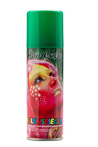 Eulenspiegel 819326 - Color Haarspray, grün, 125 ml, Karneval, Halloween, Mottoparty von Eulenspiegel