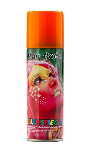 Eulenspiegel 819340 - Color Haarspray Orange für Männer und Frauen, 125 ml von Eulenspiegel