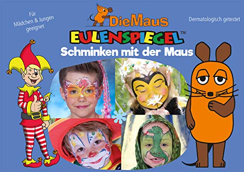 Eulenspiegel 206324 - Schminken mit der Maus, für ca. 60 Masken, Schminkfarben, Karneval, Mottoparty von Eulenspiegel