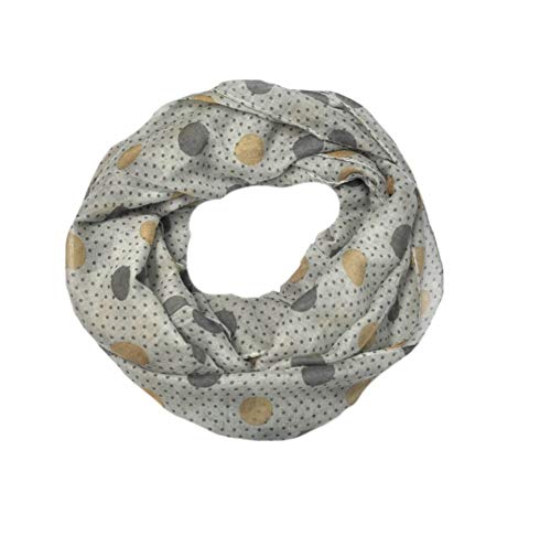 Euly Loop Schal Loopschal Rundschal Schlauchschal Tuch Tücher Damenschal Geometrische Punkte (Punkte Moos) von Euly