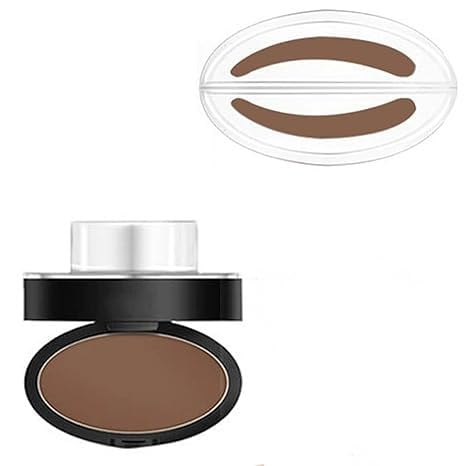 Fresheight Deluxe Stamp Set, Fresheight Eyebrow Stamp Powder Set, Waterproof Eyebrow Stamp Set,Natural Eye Makeup,Waterproof, Sweat-Proof,Beginner-Friendly Brow Defining Tool for Women (Light Brown-A) von Eunmsi