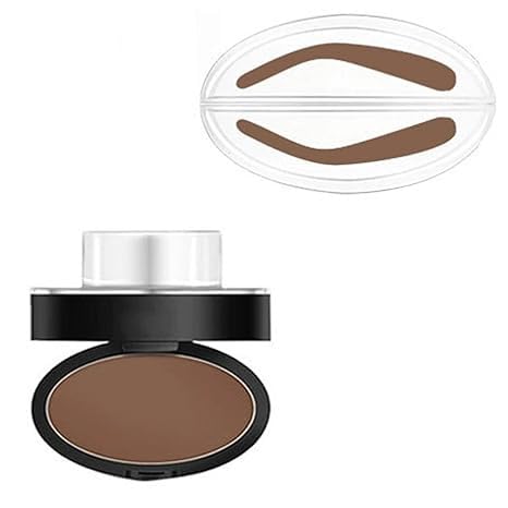 Fresheight Deluxe Stamp Set, Fresheight Eyebrow Stamp Powder Set, Waterproof Eyebrow Stamp Set,Natural Eye Makeup,Waterproof, Sweat-Proof,Beginner-Friendly Brow Defining Tool for Women (Light Brown-C) von Eunmsi